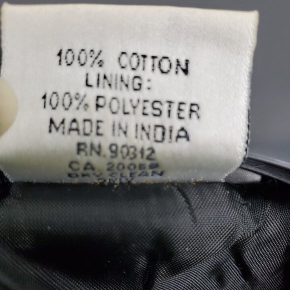 Parsley & Sage Womens Blazer Jacket Lining Button Down Black Cream Small Cotton - Picture 7 of 7